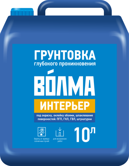 Грунтовка глубокого проникновения "ВОЛМА-Интерьер", 10 л Грунтовка глубокого проникновения "ВОЛМА-Интерьер", 10 л