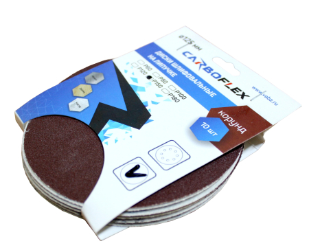 Диск шлифовальный на липучке Сarbofleх D 125  Р150 Диск шлифовальный на липучке Сarbofleх D 125  Р150