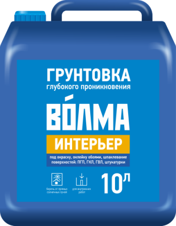 Грунтовка глубокого проникновения "ВОЛМА-Интерьер", 10 л Грунтовка глубокого проникновения "ВОЛМА-Интерьер", 10 л